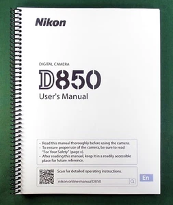 Manuel d'utilisation Nikon D850 : 400 pages et housses de protection - Photo 1 sur 1