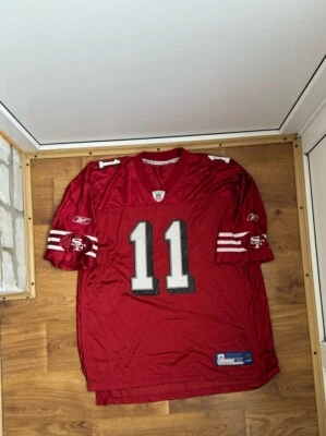 Vintage Reebok San Francisco 49ers Alex Smith NFL Jersey Size XL On Field Red - Image 1 of 4