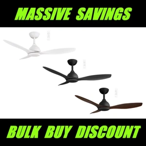 MARTEC Elite 48" & 52"DC Ceiling Fan With Remote White Black Walnut WiFi - Picture 1 of 4