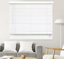 Faux Wood Blinds & Shades Window Shades for Home Wooden 30W”x48L"  White