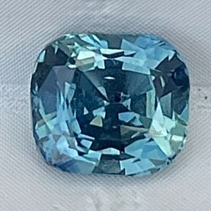 Natural Unheated Green Sapphire 1.02 Ct Jewelry Gift Cushion Loose Gemstone - Picture 1 of 7