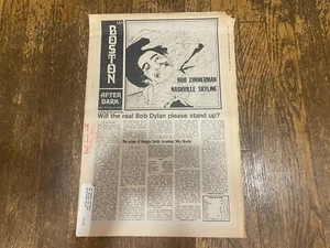 Periódico Boston After Dark abril 1969 Bob Dylan Grateful Dead Kurt Vonnegut - Imagen 1 de 5