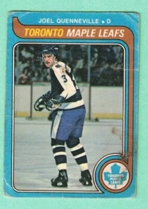 (1) JOEL QUENNEVILLE 1979-80 O-PEE-CHEE # 336 LEAFS ROOKIE CREASED CARD (L3365) - Picture 1 of 2