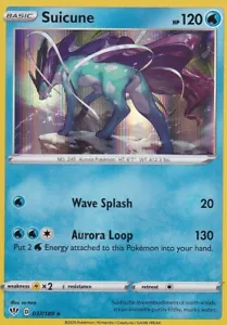 POKEMON - DARKNESS ABLAZE - SUICUNE - HOLO RARE 037/189 NM+ - Picture 1 of 1