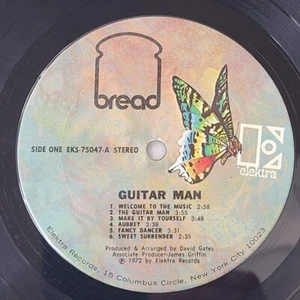 Bread Guitar Man Vinyl LP Album 1972 Elektra EKS-75047 Generic Sleeve - Picture 1 of 5
