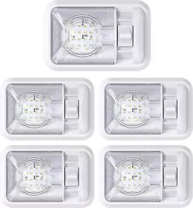 5 Pack 12V Led RV Ceiling Dome Light RV Interior Lighting for Trailer Camper wit - Picture 1 of 9
