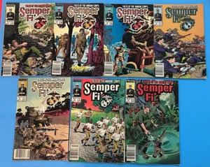 SEMPER FI' COMICS ~ LOT of 7 ~ Dec 1988, Jan, Feb, Mar, May, July, Aug 1989 - Picture 1 of 18