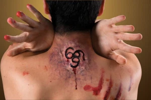 Halloween Horror Unholy Mark Adult Latex Prosthetic Special FX Make Up Effect - Picture 1 of 1