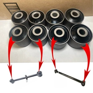 8 REAR UPPER/ LOWER CONTROL ARM BUSHINS FOR 1998-2007 LEXUS LX470 /LAND CRUISER - Picture 1 of 3