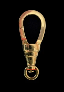 22mm 18k Large Solid Yellow Gold Fancy Albert Pocketwatch Swivel Lobster Clasp - Picture 1 of 5
