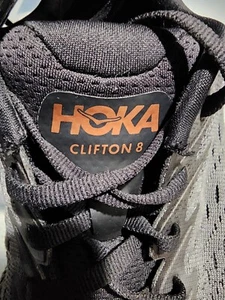 Zapatillas deportivas negras para mujer Hoka One One Clifton 8 talla 9,5 B - Imagen 1 de 7