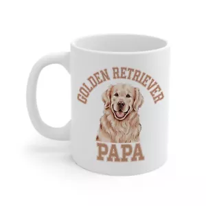 Taza Golden Retriever Papá - Lindos Regalos para Perro Papá Hombres Dueño Niños Ideas de Cumpleaños - Imagen 1 de 2