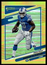 Adrian Peterson 2021 Donruss Press Proof Premium Gold C50 #175 Detroit Lions