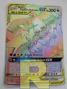 Zapdos Moltres and Articuno GX ® SM11.5 69/68 ® Rare Secret ® Pokemon ® Italian - Picture 1 of 8