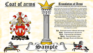 Aader-Ider COAT OF ARMS HERALDRY BLAZONRY PRINT