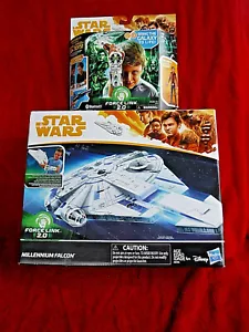 STAR WARS MILLENNIUM FALCON FORCE LINK 2.0 + SET DE INICIO FORCE LINK + ¡HAN SOLO! - Imagen 1 de 12