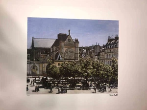 Claude Monet Lithographie off cm einstellen 50x70 Unterschrift auf Teller mit - Bild 1 von 8