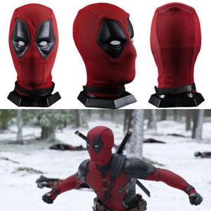 Halloween Prop Deluxe Deadpool Full Face Mask Breathable knitted Helmet Cosplay - Picture 1 of 16