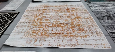 ORANGE / IVORY 8' X 10' Back Stain Rug, Reduced price 1172757144 MAD603P-8 - Image 1 of 4