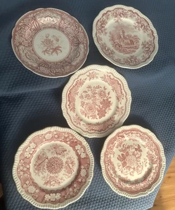 5 Spode Archive Collection / Dinner Plates 1 Georgian & 4 Regency Series, - Picture 1 of 16