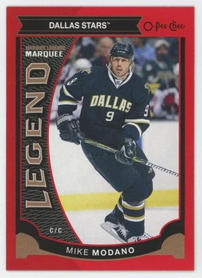 2015-16 O-PEE-CHEE Mike Modano #553 MARQUEE LEGEND RED BORDER - Image 1 of 2