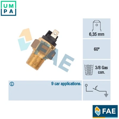 TEMPERATURE SWITCH COOLANT WARNING LAMP 35960 FOR DAIHATSU CHARADE/IV/Mk/III - Image 1 of 4