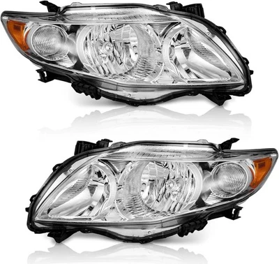 WEELMOTO Headlights for 2009-2010 Toyota Corolla, Headlamp Replacement compatibl - Image 1 of 4