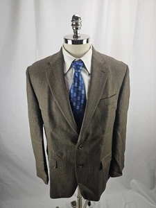 Ralph Lauren Herren Braun Nailhead Wolle Blazer Jacke 42R - Bild 1 von 9