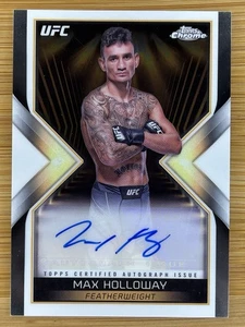 MAX HOLLOWAY 2024 TOPPS CHROME MAIN EVENT UFC AUTOGRAPH AUTO - Picture 1 of 2