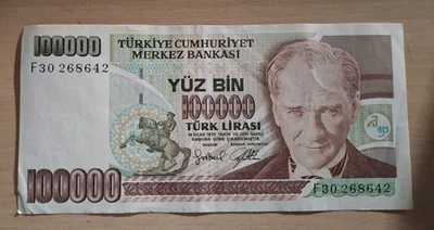 1970 Turkey 100000 Lira Note - Image 1 of 2