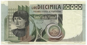 10000 LIRE RITRATTO D'UOMO A. DEL CASTAGNO SERIE SOSTITUTIVA XA-A 30/10/1976 BB+ - Picture 1 of 6