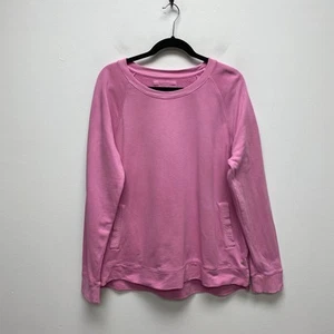Lilly Pulitzer Womens Pink Luxletic Side Zip Raglan Crew Pullover Sweatshirt XL - Picture 1 of 9