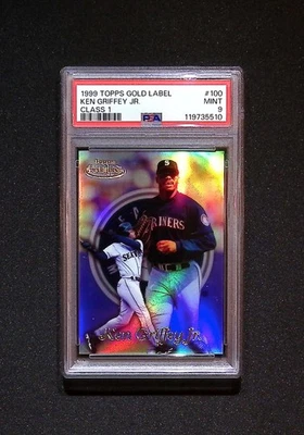 Ken Griffey Jr, 1999 Topps Gold Label Class 1  #100 PSA 9 - Image 1 of 2