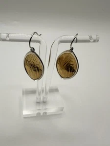 Silpada Sterling Silver Leaf Earrings  - Picture 1 of 3