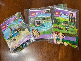 3 LEGO Friends Sets: Bear Cub, Hedgehog, and Turtle, Complete