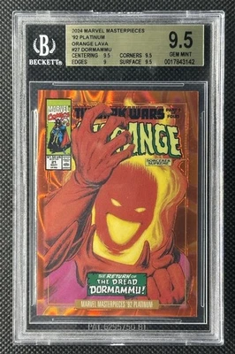 2024 Marvel Masterpieces '92 Platinum Dormammu Orange Lava #27-V /25 BGS 9.5 - Image 1 of 2