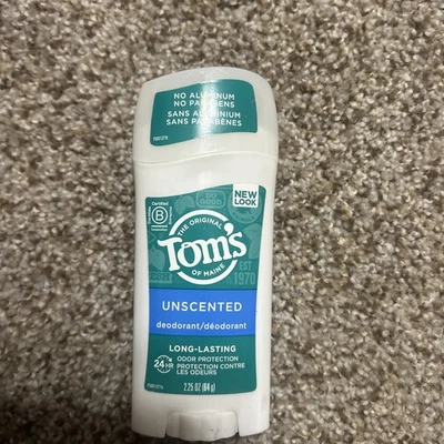 Desodorante natural de larga duración sin aluminio Tom's of Maine, sin perfume (1 paquete) Foto 1 de 3