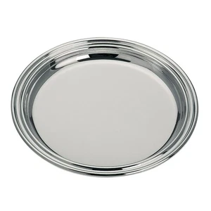 kleine runder versilberter Flaschenteller Ø 14 cm - Bild 1 von 1