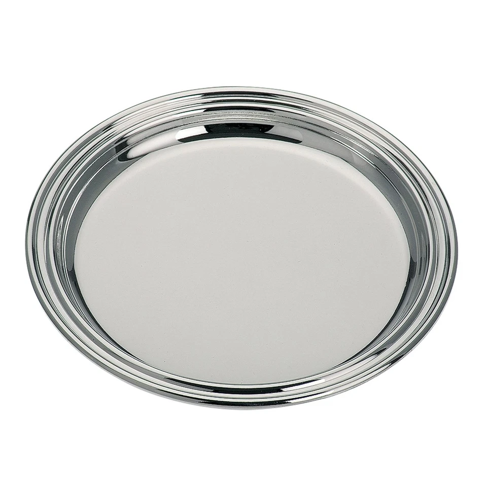 kleine runder versilberter Flaschenteller Ø 14 cm - Bild 1 von 1