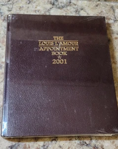 Louis L'amour Appointment Book 2001,  Vintage Leatherette, Calendar, Photos New - Bild 1 von 2