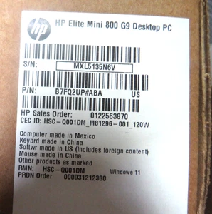 $1,072 HP Elite Mini 800 G9 Desktop Computer Intel Core i5 12th Gen i5-12500 - Picture 1 of 7