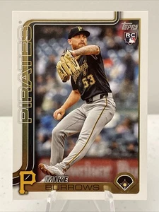 2025 Topps Series 2 Baseball #615 Mike Burrows - Pittsburgh Pirates RC - Picture 1 of 2
