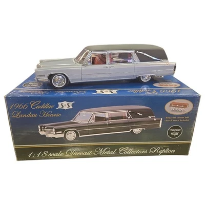 Coche fúnebre Cadillac Landau 1966 miniaturas de precisión Sunset Coach 1/18, sin ataúd Foto 1 de 4