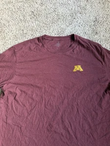 New Johnnie-O Minnesota Golden Gophers T-Shirt XL Soft Heather Maroon NWOT - Picture 1 of 6