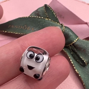 Pandora Murano Glass Heart Melter Ice Cube Charm 797515 925 Authentic Genuine - Picture 1 of 8