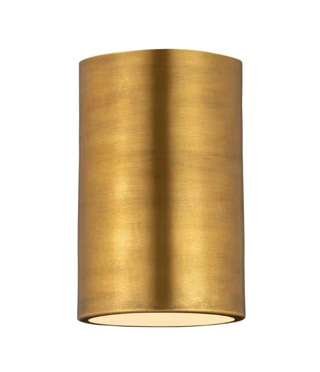 Z-Lite 2302F1-RB Harley 1 Light 5 inch Rubbed Brass Flush Mount Ceiling Light