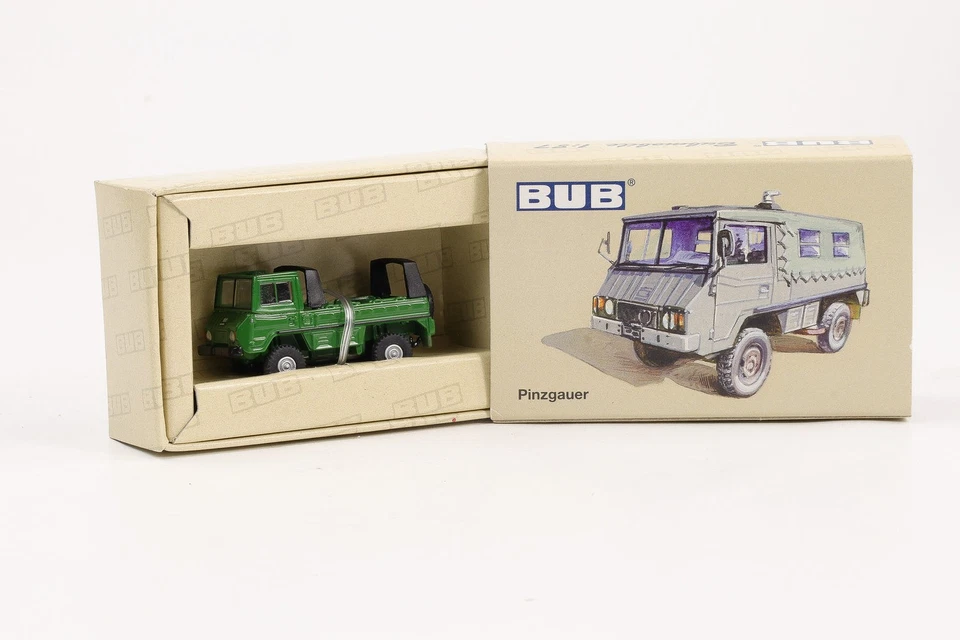 1:87 BUB Pinzgauer 2A Veicolo Militare Verde Scuro 1000 Pz. Art.Nr. 05550 - Immagine 1 di 1