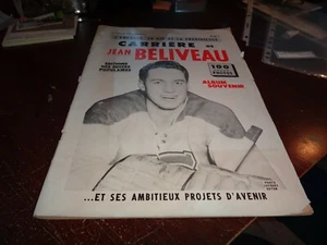 Jean beliveau montreal canadiens hockey magazine program 1964 hof nhl rare - Foto 1 di 11