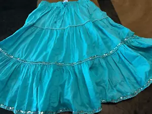GAP KIDS FACTORY TIERED SEQUINS TWIRL SKIRT 7 - Picture 1 of 5