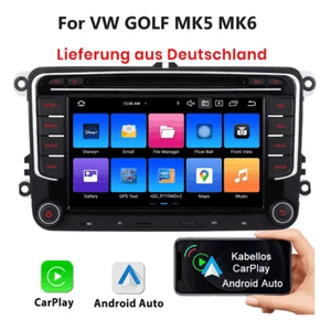 für VW Touran GOLF 5 6 Passat Tiguan Autoradio CarPlay DAB+ with DVD GPS WiFi BT - Bild 1 von 21